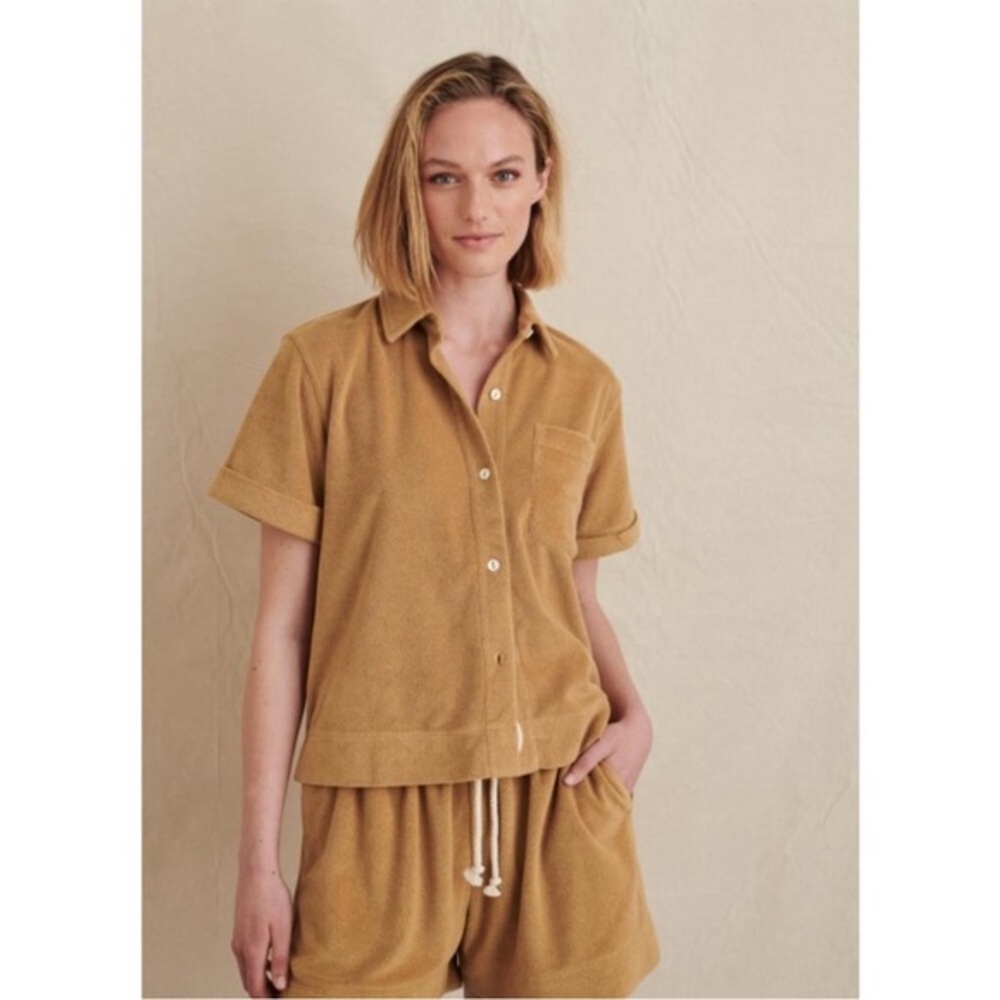Alex Mill Terryclotch mustard shorts - size M